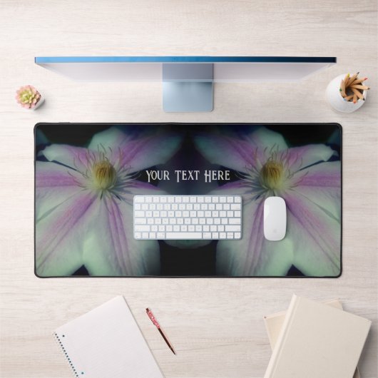 Clematis Blume Up Nah Personalisiert Schreibtischunterlage (Büro 1)