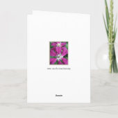 Clematis - Blumen-Reihe Karte (Rückseite)