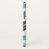 Clematis Chocolate Mint Farbfarbiges Muster Case-Mate iPhone Hülle (Hinten/Rechts)