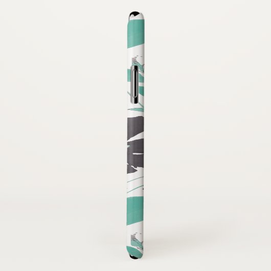 Clematis Chocolate Mint Farbfarbiges Muster Case-Mate iPhone Hülle (Hinten/Rechts)