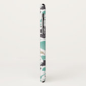 Clematis Chocolate Mint Farbfarbiges Muster Case-Mate iPhone Hülle (Hinten/Links)