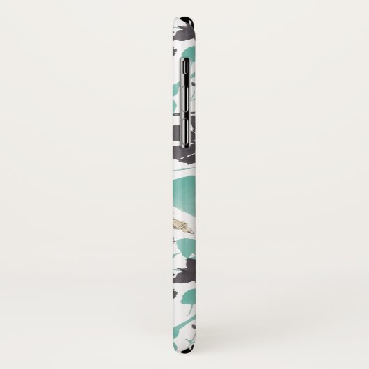 Clematis Chocolate Mint Farbfarbiges Muster Case-Mate iPhone Hülle (Hinten/Links)