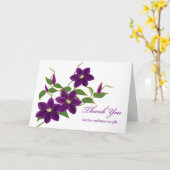 Clematis Danke für das Bestätigungsgeschenk Karte (Gelbe Blume)