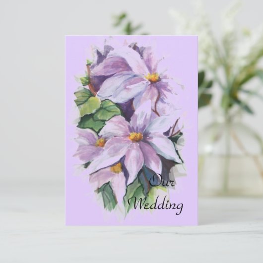 CLEMATIS EINLADUNG (Stehend Vorderseite)