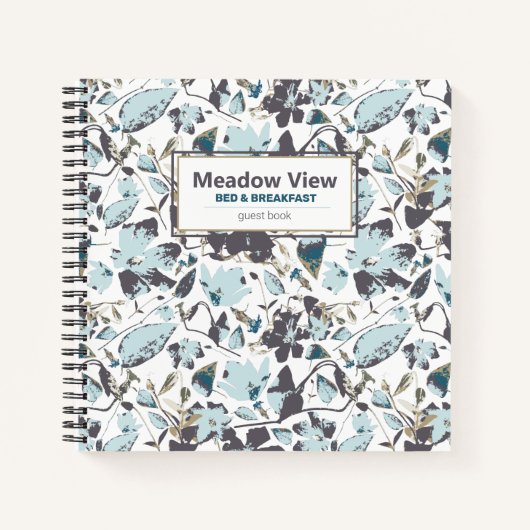 Clematis Elegant Blue Brown Urlaub Vermietung Notizblock (Vorderseite)