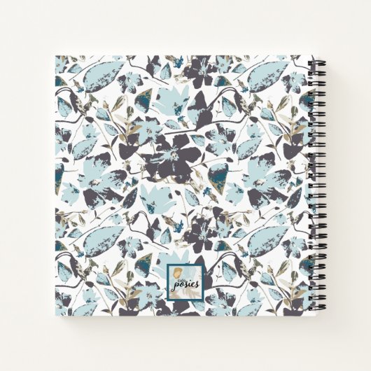 Clematis Elegant Blue Brown Urlaub Vermietung Notizblock (Rückseite)