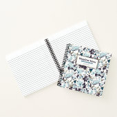 Clematis Elegant Blue Brown Urlaub Vermietung Notizblock