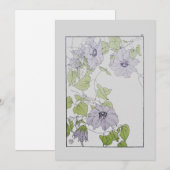 Clematis Feiertagskarte (Vorne/Hinten)
