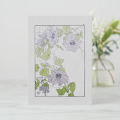 Clematis Feiertagskarte (Stehend Vorderseite)