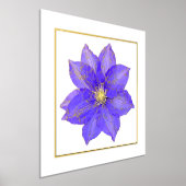 Clematis Foil Accent Print Poster (Ablage )
