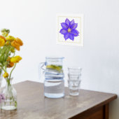 Clematis Foil Accent Print Poster (Ablage(Küche))