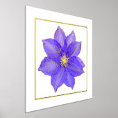 Clematis Foil Accent Print Poster (Ablage )