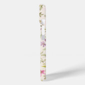 Clematis Garten Aquarell florbeige Rosa Case-Mate iPhone Hülle (Rückseite / Links)