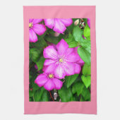 Clematis Geschirrtuch (Vertikal)