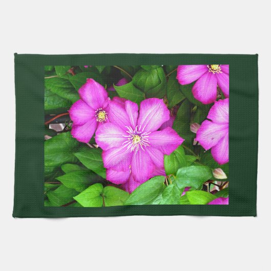 Clematis Geschirrtuch (Horizontal)