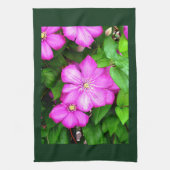 Clematis Geschirrtuch (Vertikal)