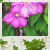 Clematis Geschirrtuch (Gefaltet)