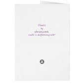 CLEMATIS GREETING CARD (Hinten)