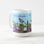 Clematis im Garten  Kaffeetasse (Vorderseite Links)