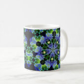 Clematis Kaleidoskop Blume Art Kaffeetasse (VorderseiteRechts)