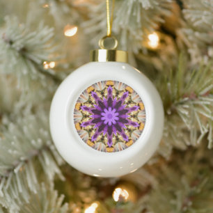 CLEMATIS KERAMIK Kugel-Ornament