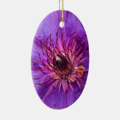 CLEMATIS KERAMIK ORNAMENT (Rechts)