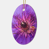 CLEMATIS KERAMIK ORNAMENT (Links)