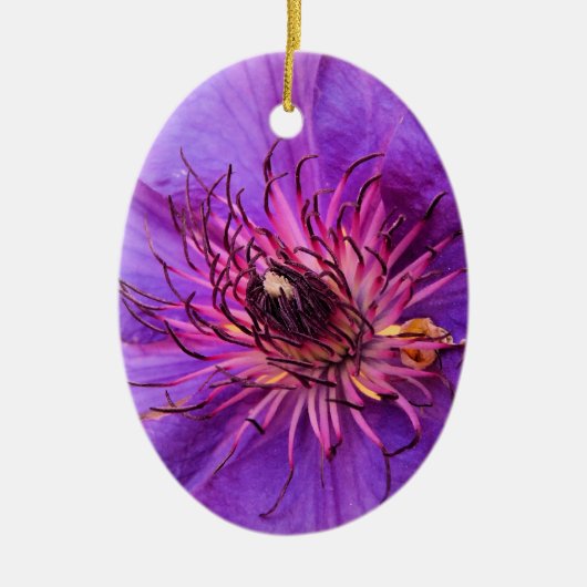 CLEMATIS KERAMIK ORNAMENT (Vorne)