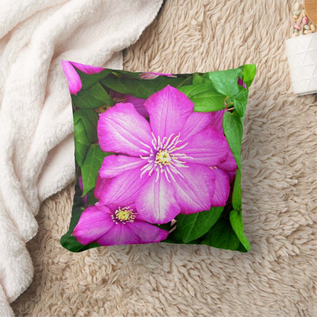 Clematis Kissen (Decke)