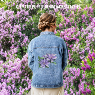 Clematis Lila Jeansjacke