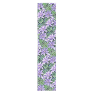 Clematis Lila Kurzer Tischläufer