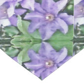 Clematis Lila Kurzer Tischläufer (Ecke)