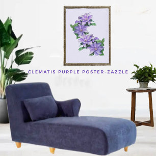 Clematis Lila Poster