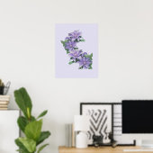Clematis Lila Poster (Heimbüro)