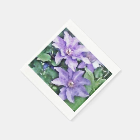 Clematis Lila Serviette (Ecke)