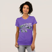 Clematis Lila T-Shirt (Vorne ganz)