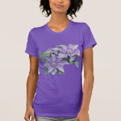 Clematis Lila T-Shirt (Vorderseite)