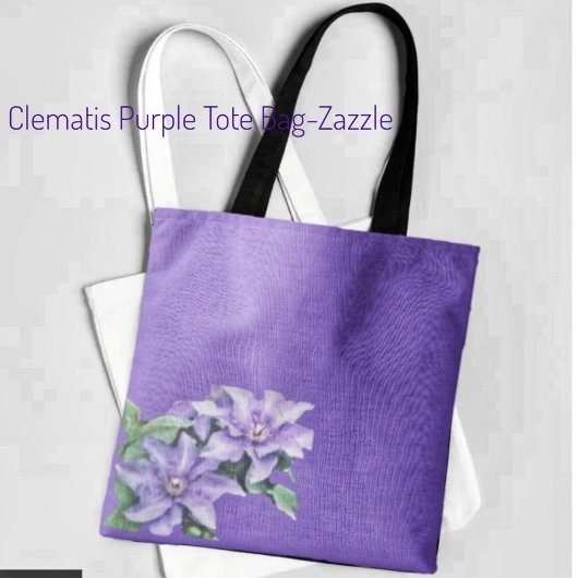 Clematis Lila Tasche