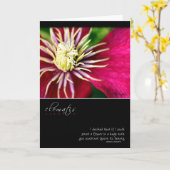 Clematis mit Georgia O'Keeffe-Zitat Karte (Gelbe Blume)