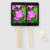 Clematis mit Römern 5:3-5 Fächer (Vorne und Hinten)