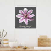 Clematis Nelly Moser Poster (Küche)