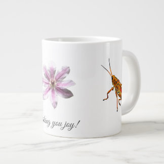 Clematis Nelly Moser. Wishing you joy! Jumbo-Tasse