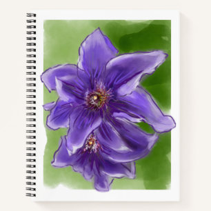 Clematis Notizblock