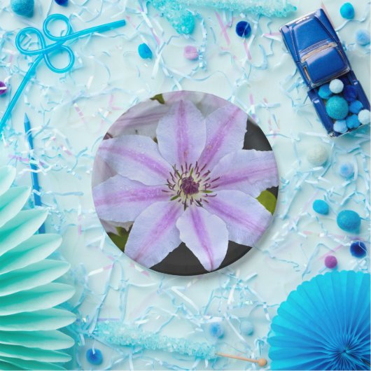 Clematis Papierplatte Pappteller (Party)