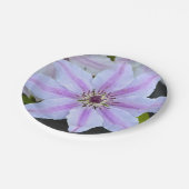 Clematis Papierplatte Pappteller (Schrägansicht)