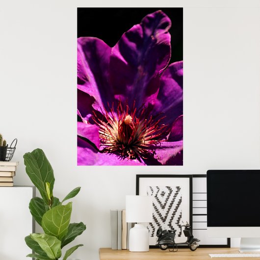 Clematis Poster (Heimbüro)