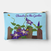 Clematis-Rebe im Garten Zubehörtasche (Rückseite)
