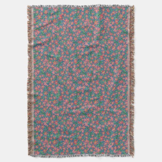 Clematis Rosa, Rot, orange Blüte auf Dunkelblau Decke (Vorderseite Vertikal)