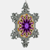 CLEMATIS SCHNEEFLOCKEN Zinn-Ornament (Links)