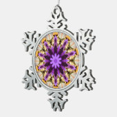 CLEMATIS SCHNEEFLOCKEN Zinn-Ornament (Rechts)